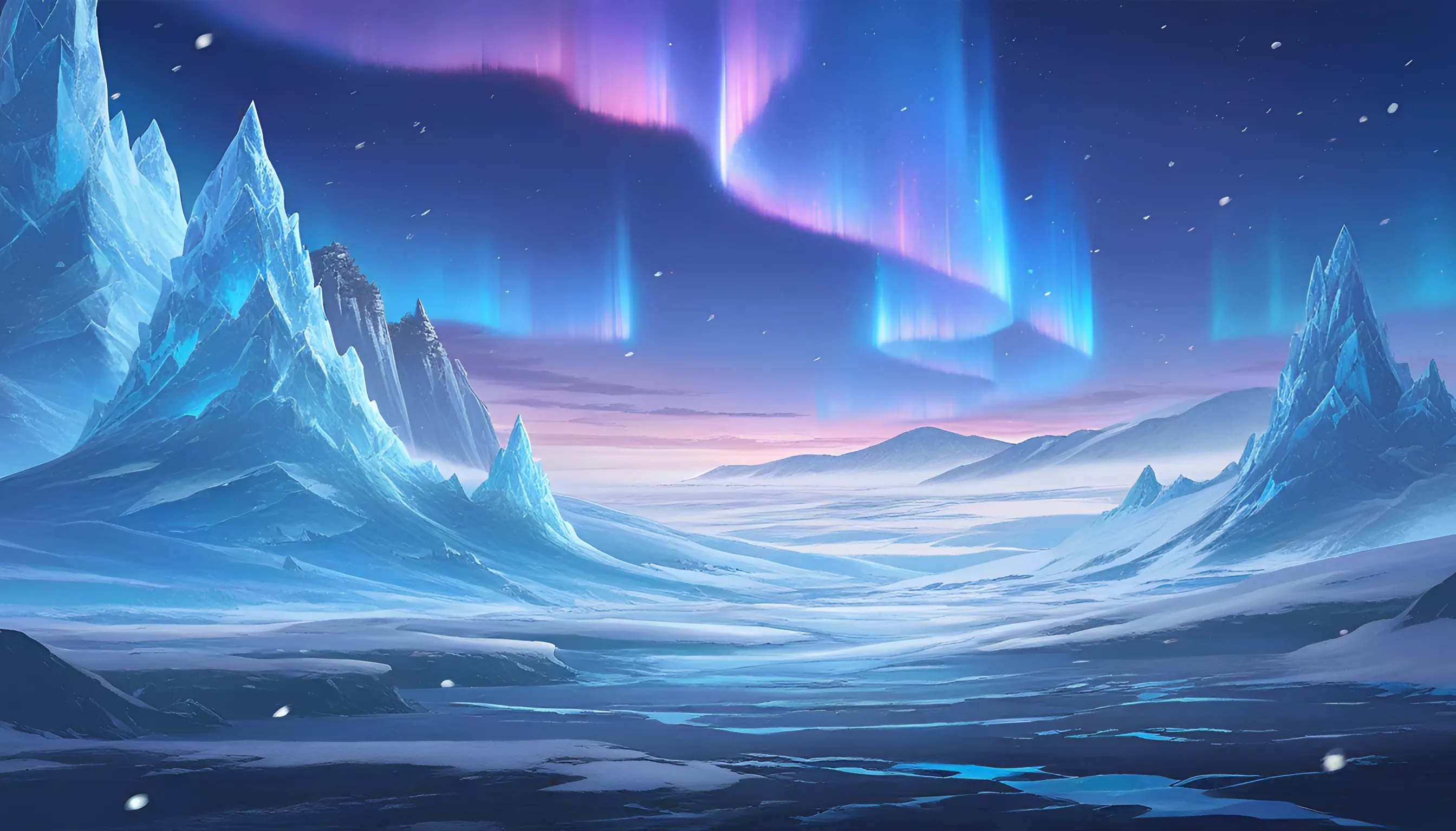 Snowfield level background