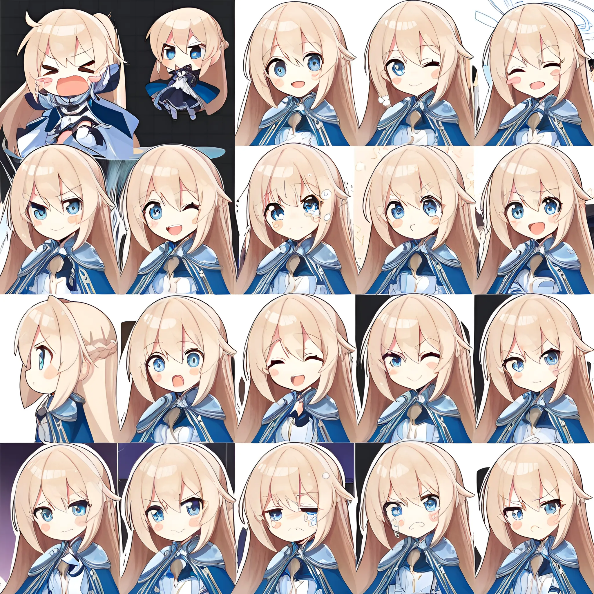 Knight chibi sticker sheet
