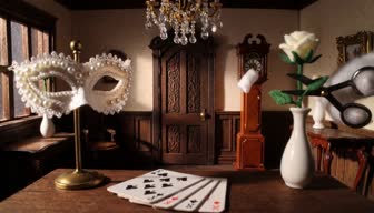 White Rose Manor — Before the ball, the manor prepares its romantic rules through objects.