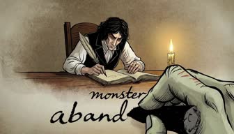 Frankenstein — The Creature writes back into the margins of Victor's account.
