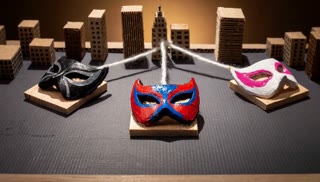 Spider-Man Museum: Web of Variants — web-masked variant identities viewed through drama-relationships.