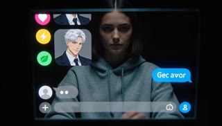 Typing... — four contrasting AI personas viewed through everyday-life.
