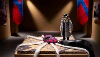 Spider-Man Museum: Web of Variants — anyone can wear the web mask viewed through crime-thriller.