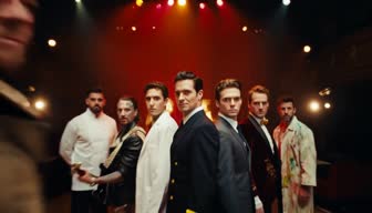 Surrounded by Handsome Men — the viewer as catalyst viewed through chase-action.
