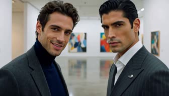 Surrounded by Handsome Men — first-person attraction viewed through everyday-life.