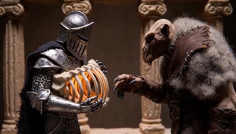 Ash Knight — a living light carried through danger viewed through history-war.