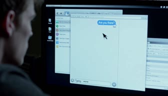 Typing... — waiting as emotional tension viewed through tech-product.